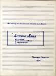 Portada de la partitura Sinfonía Sacra (1972)